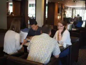 project managers discussing project risk management