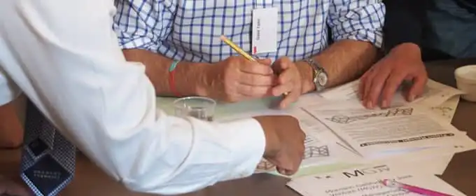 stakeholder discussing project objectives