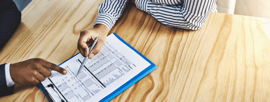 Project team discussing schedule